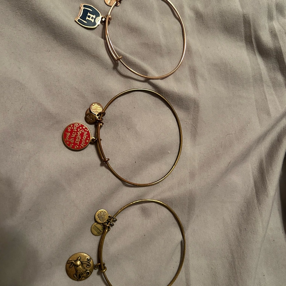 Alex & Ani Harry Potter and Zodiac bracelets